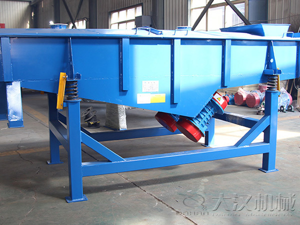 直線振動篩相對比旋振篩，體積較大，但其輸送量也相對比較大，該產(chǎn)品主要適用于一些粉狀，顆粒狀無水份的物料。